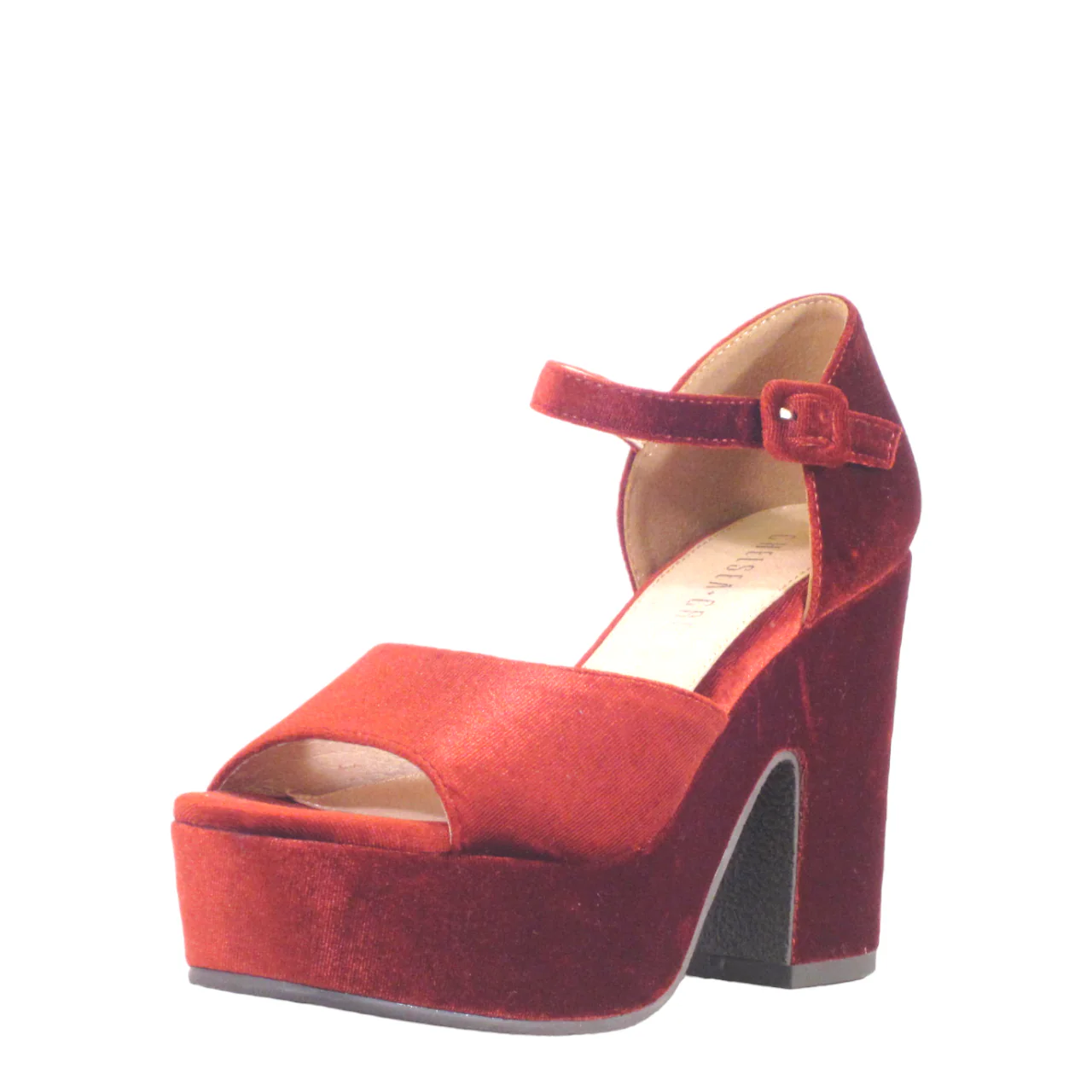 Quill Velvet Platform Heels - Olabens