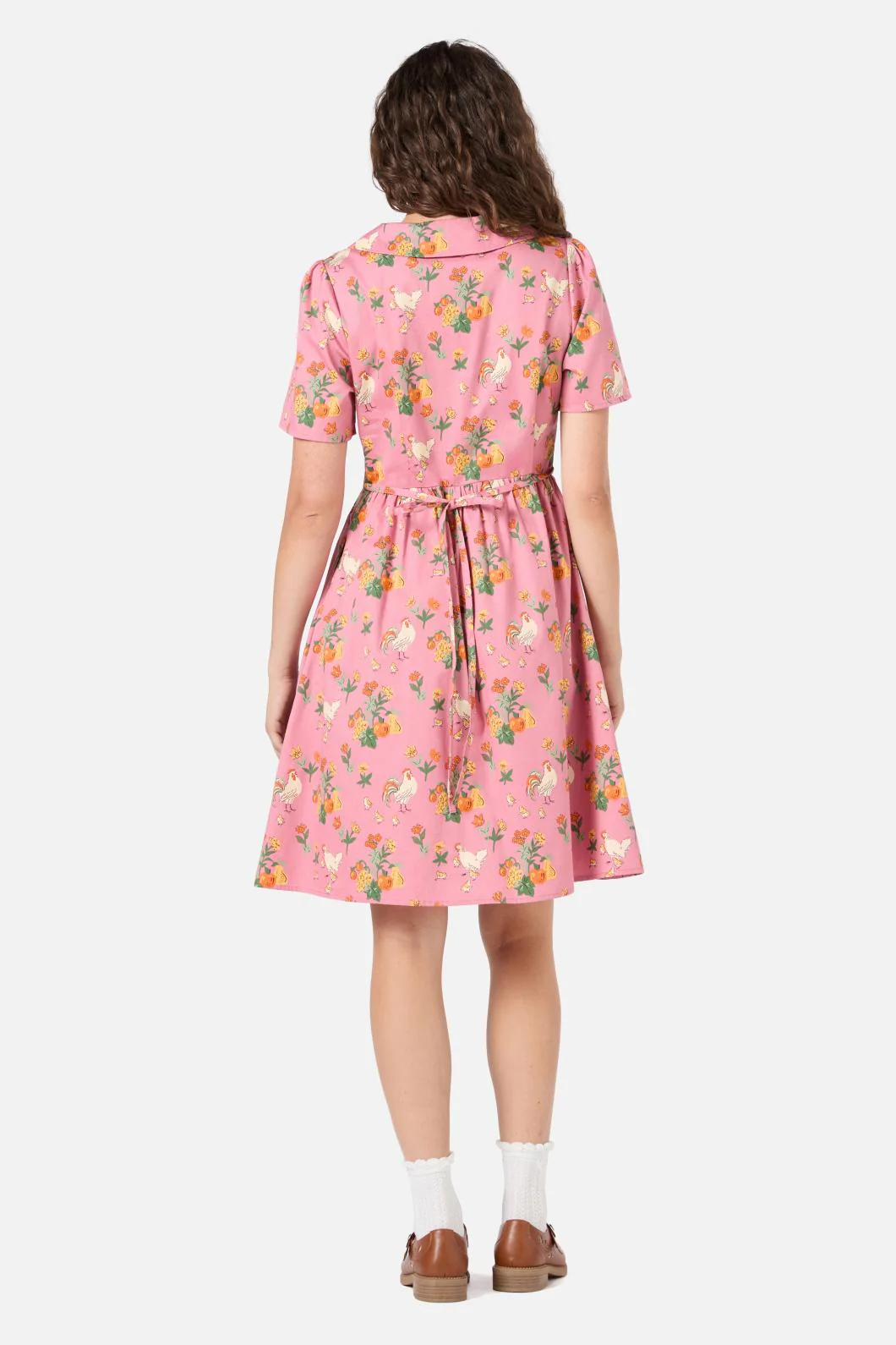 Chickens Mini Shirt Dress - Olabens