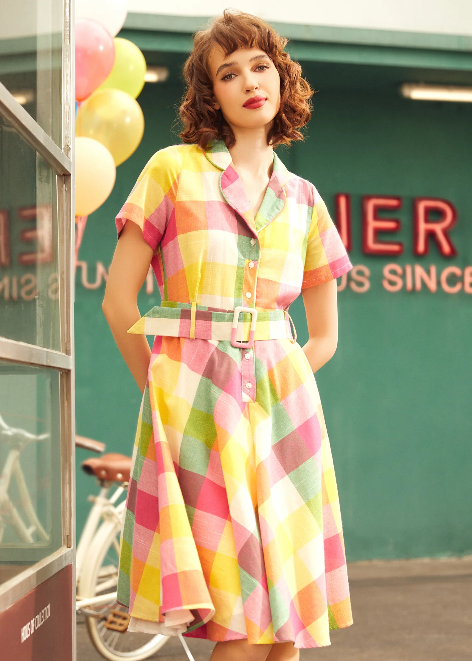 The Soda Fountain Sweetheart Dress - Olabens