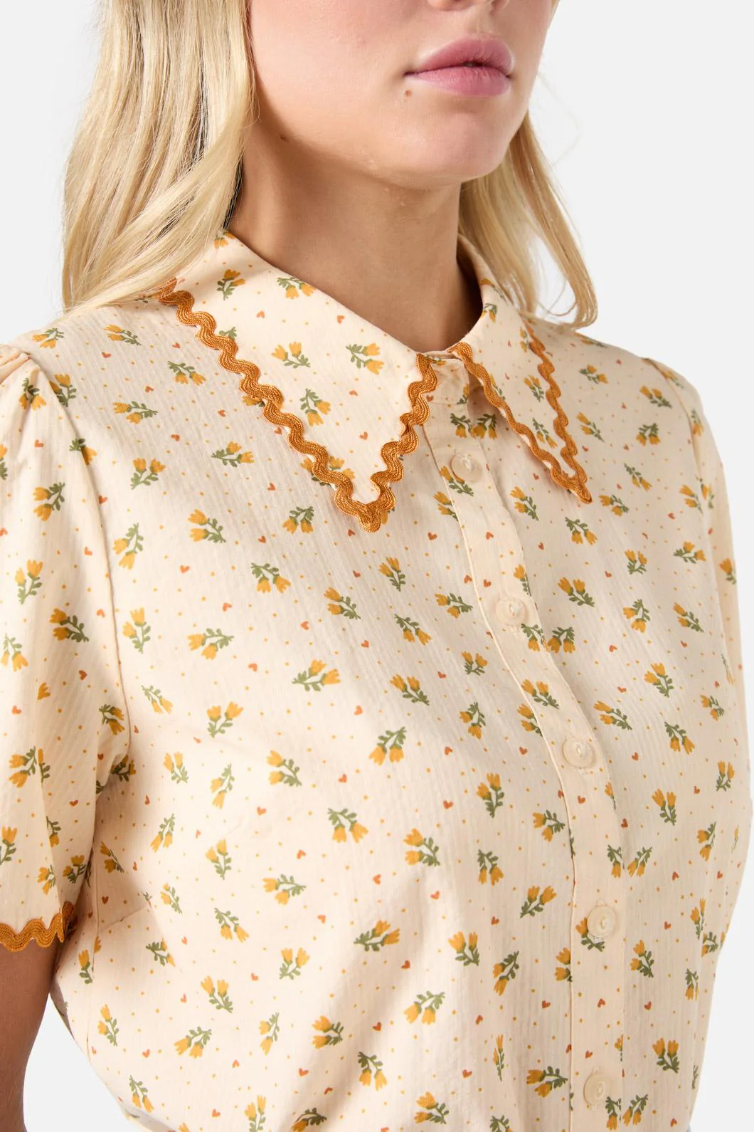 Holly Short Sleeve Blouse - Olabens