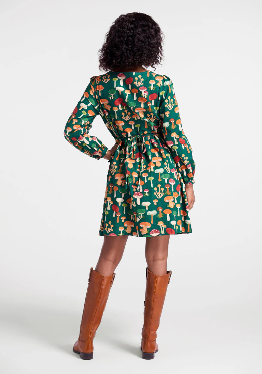 Gimme Some Shroom A-Line Dress - Olabens