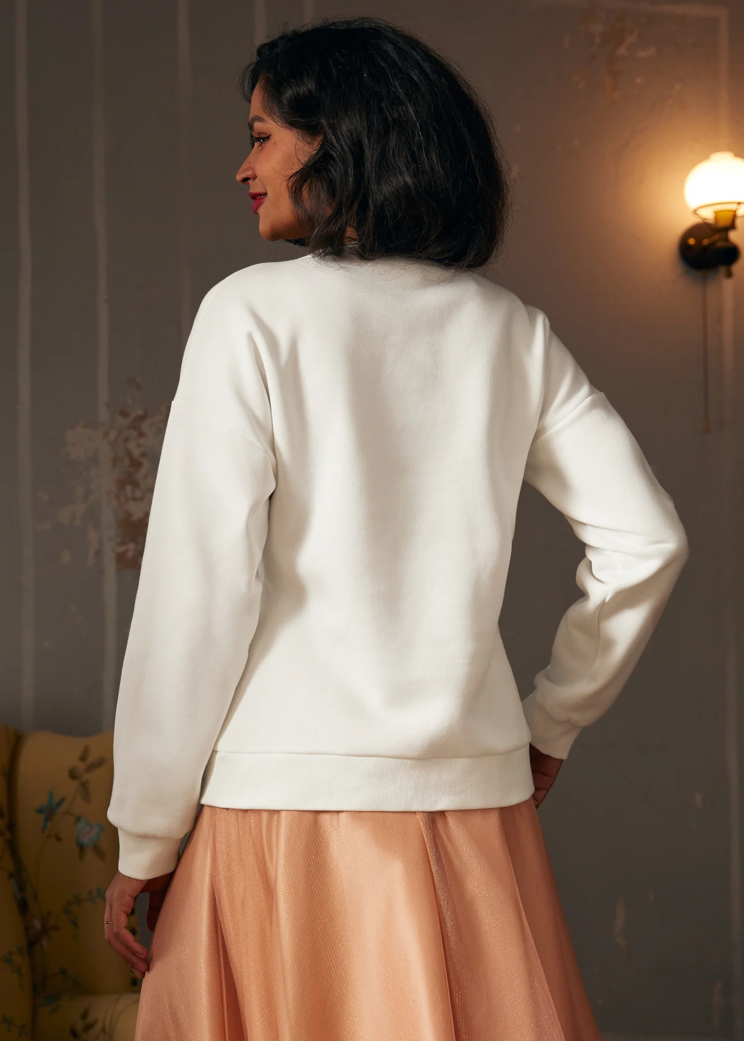 Winter's Whisper Snowflake Sweatshirt - Olabens