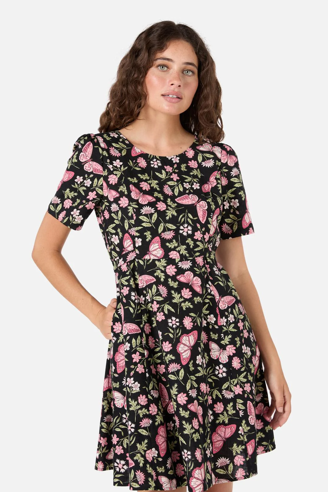 Yvette Butterfly Mini Dress - Olabens