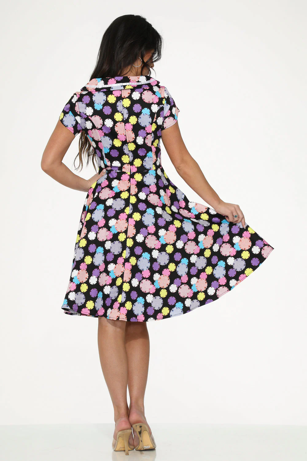 Black & Purple Swing Dress - Olabens