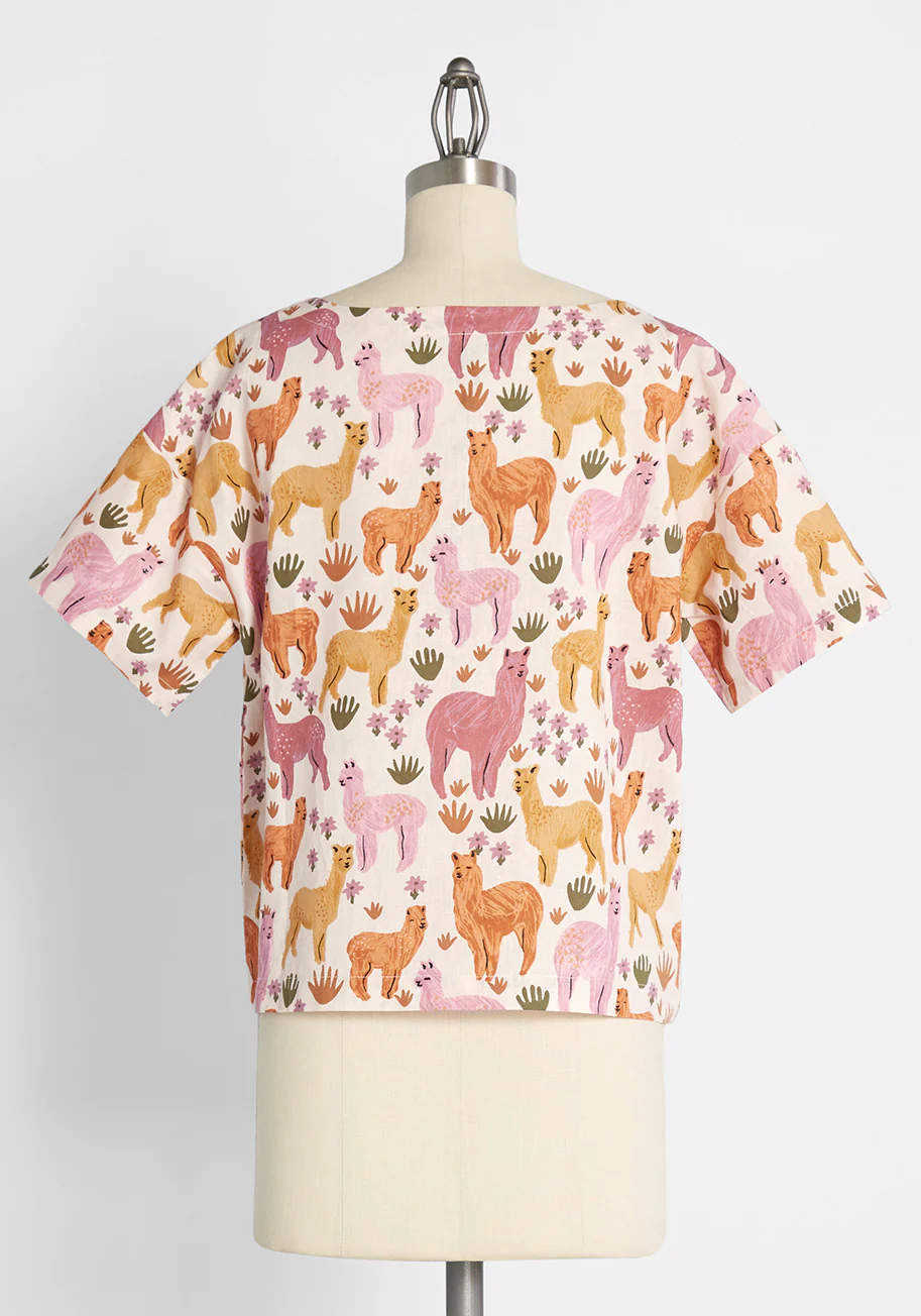 Lingering Llamas Top - Olabens