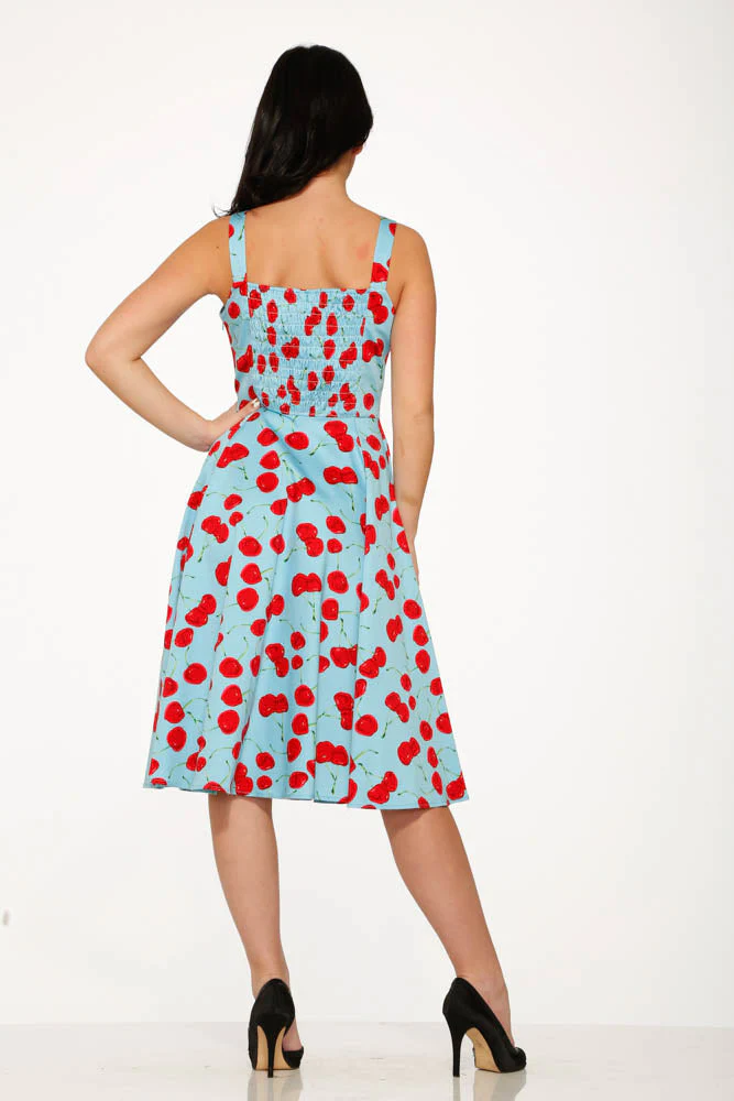 3466 Martina Cherry Swing Dress - Olabens