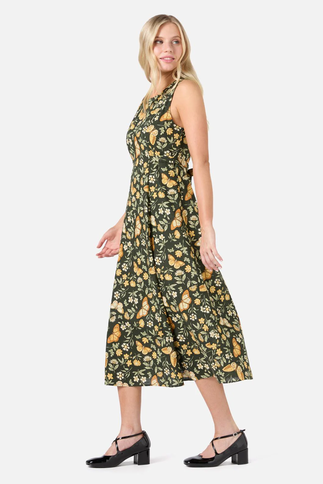 Yvette Butterfly Midi Dress - Olabens