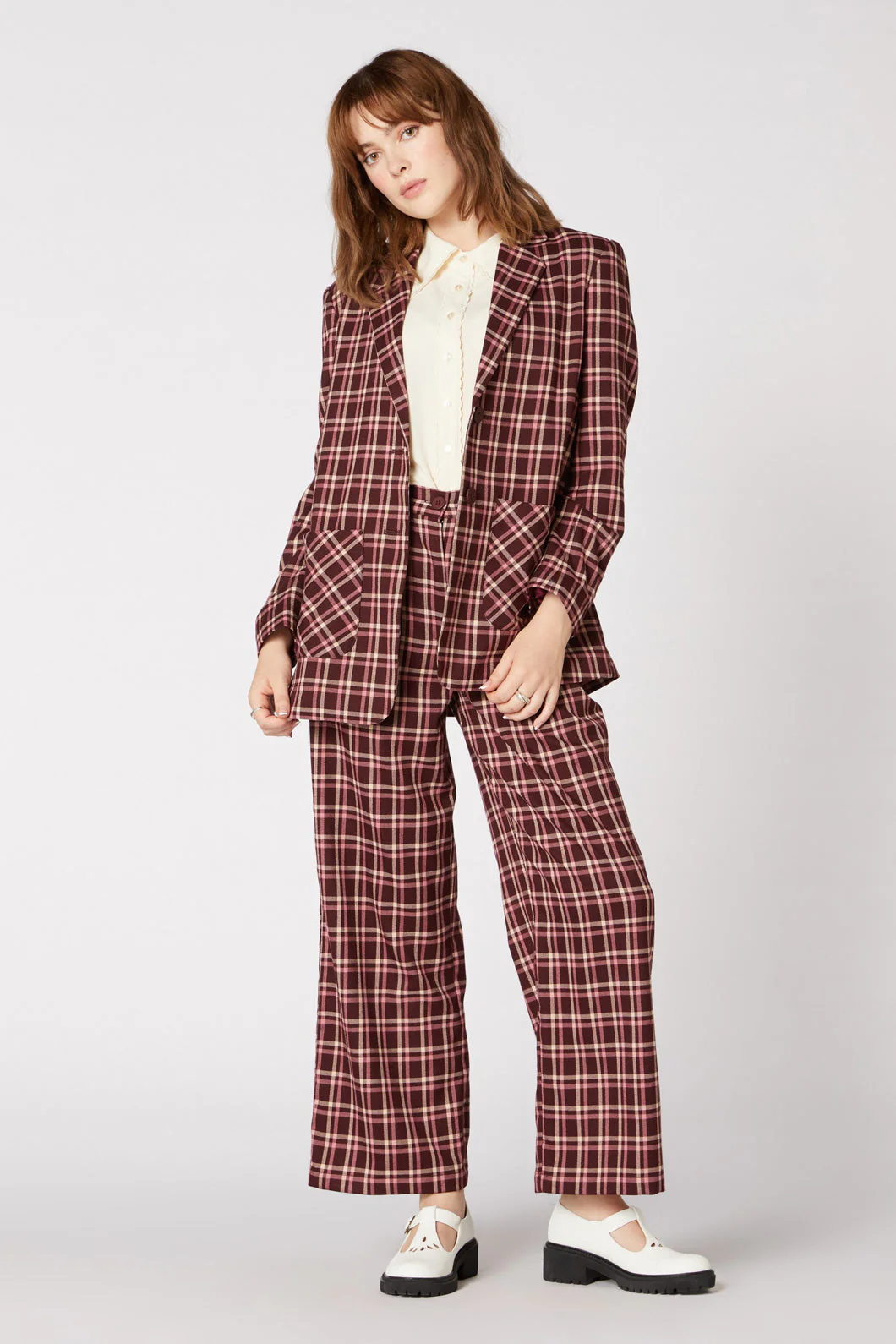 Gina Check Blazer - Olabens