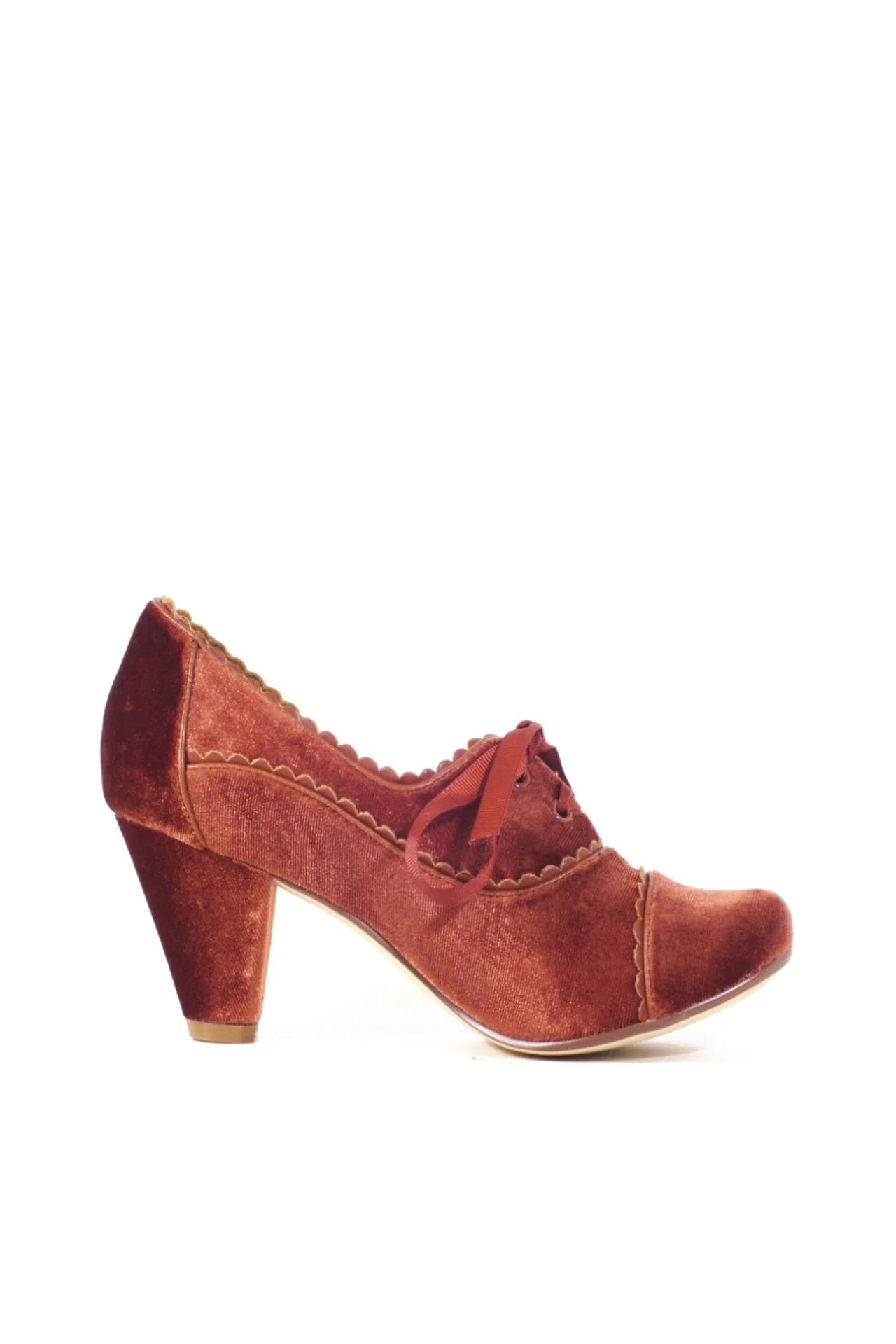 Madison Velvet Retro Heels - Olabens