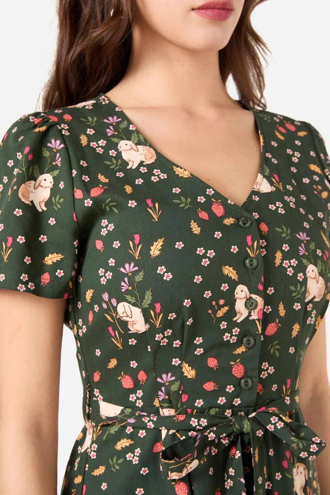 Coco Rabbit A-Line Dress - Olabens