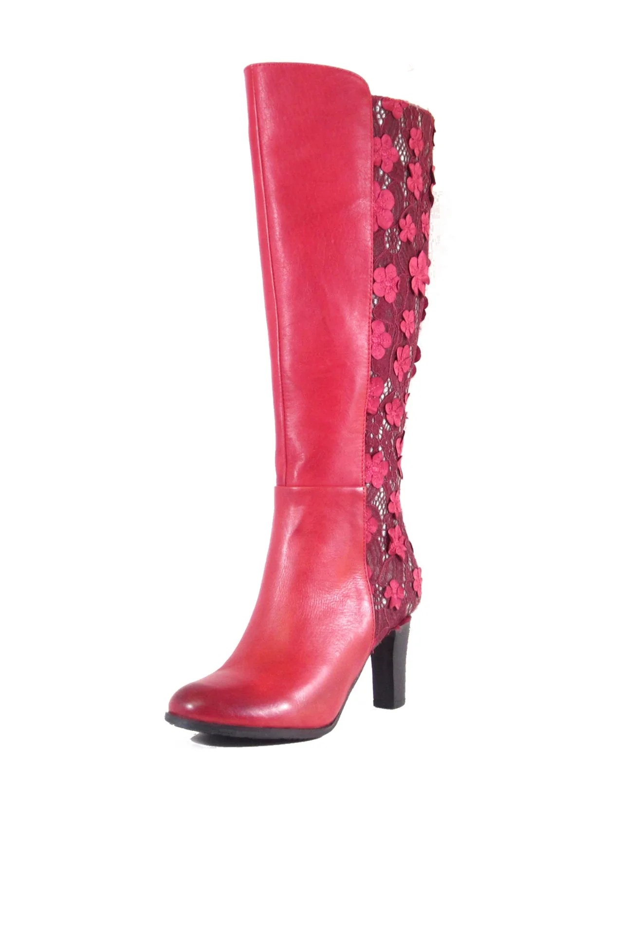 Geller Floral Lace Boots - Olabens