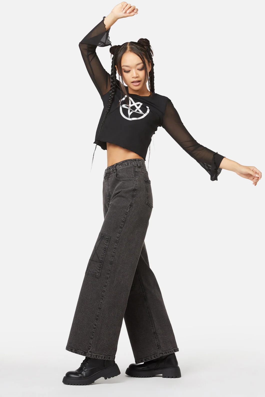 The Astral Wide Leg Jeans - Olabens