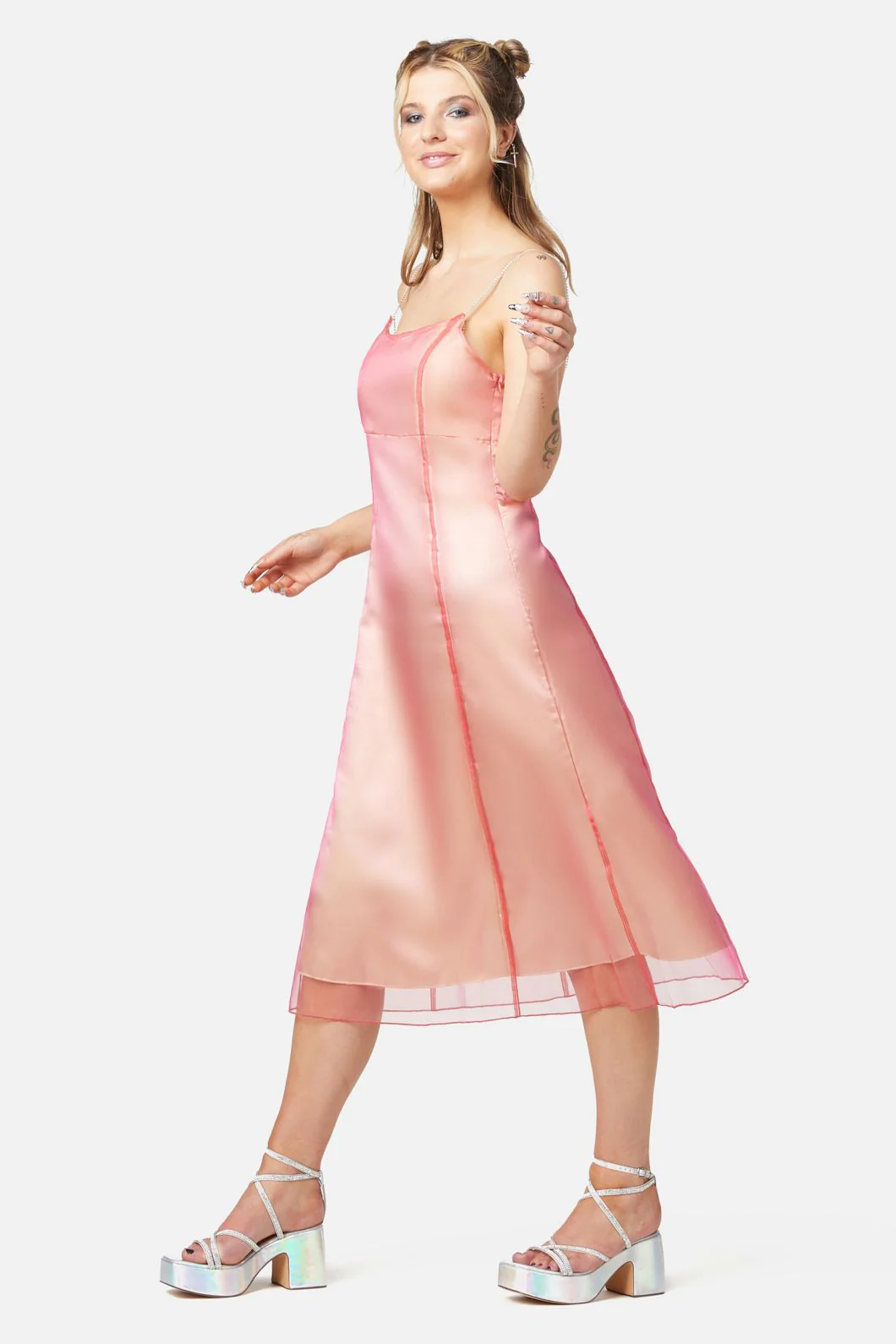 Holographic Sheer Dress - Olabens