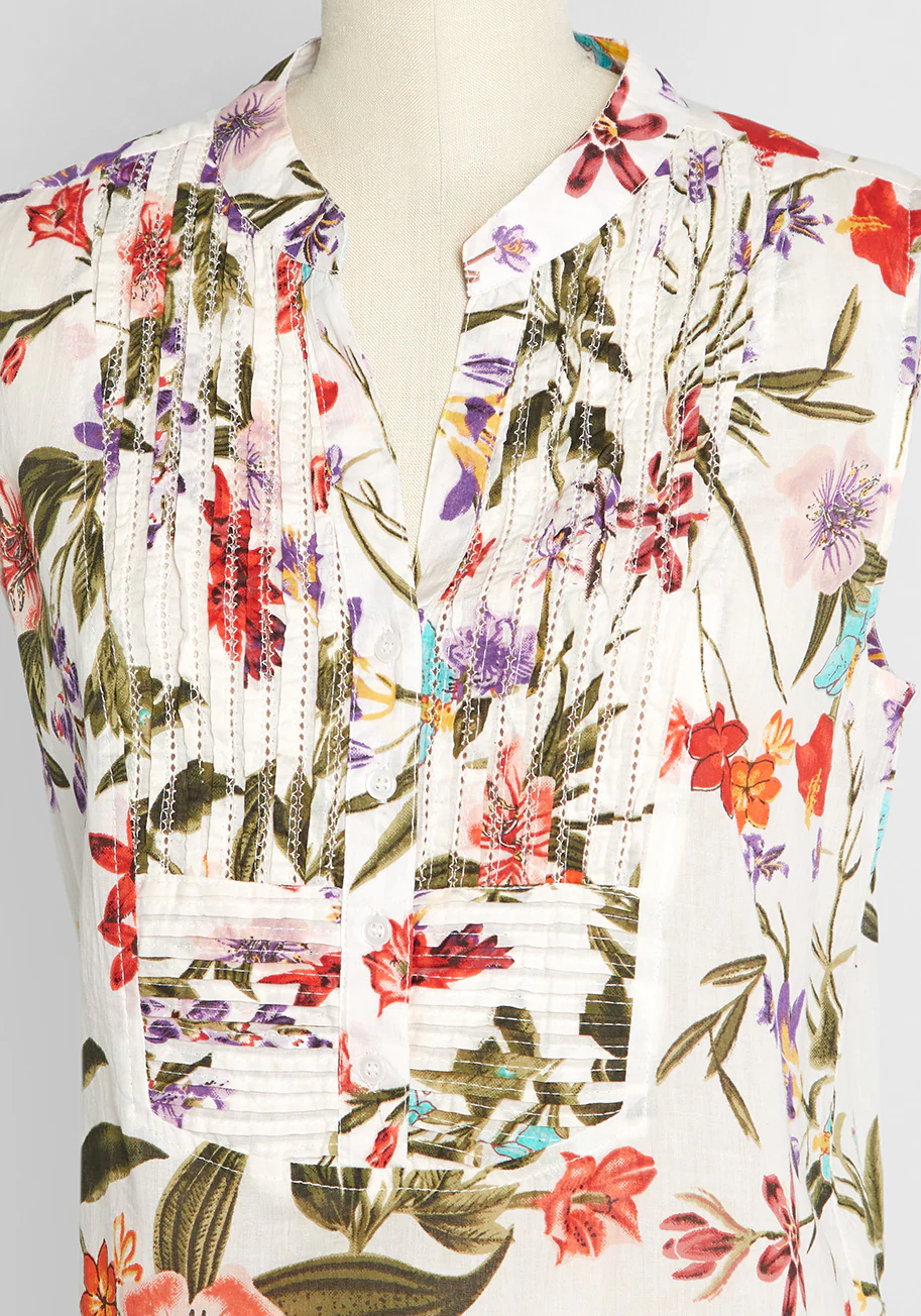 Just Breezing By Sleeveless Shirt - Olabens