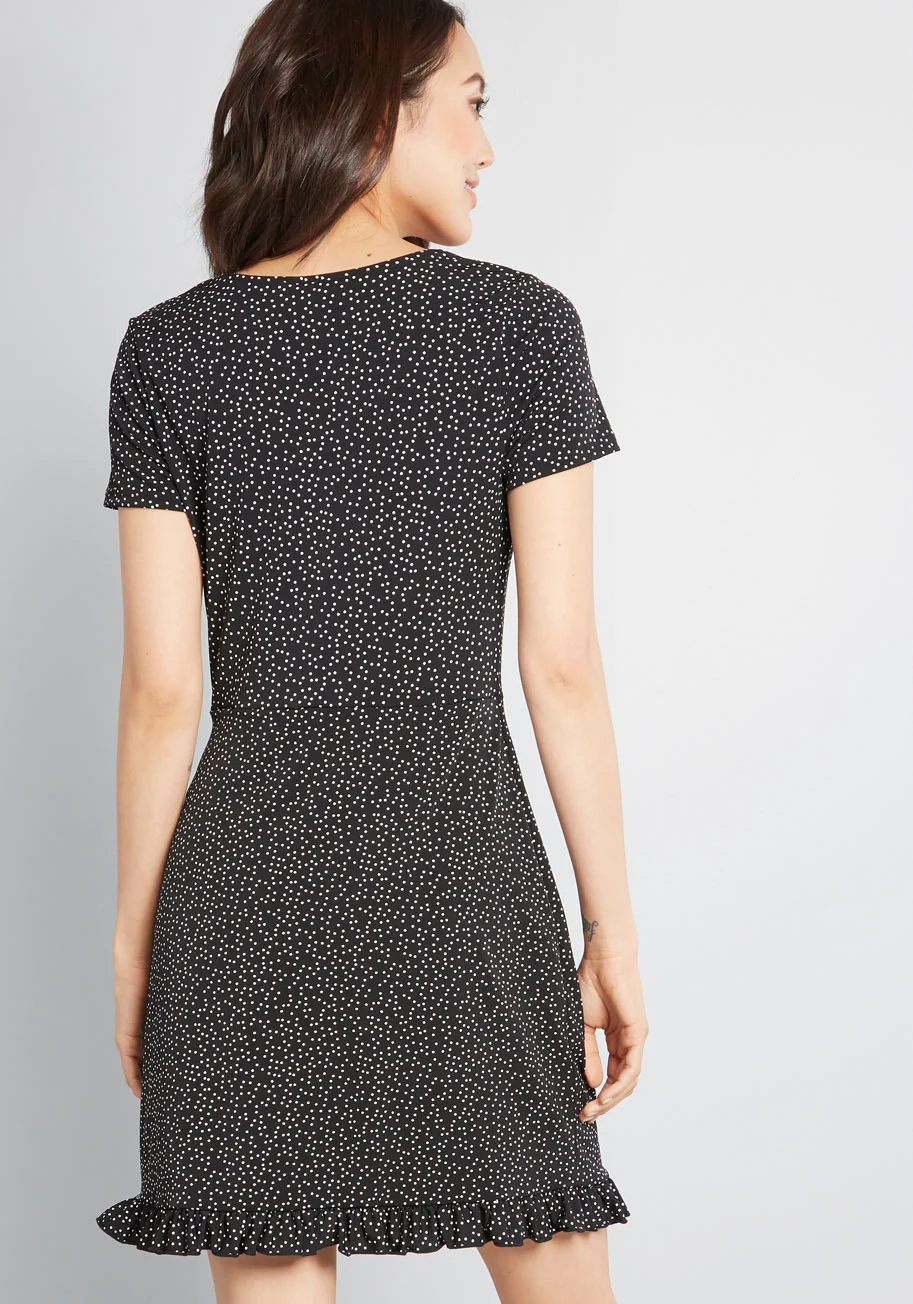 Chance Encounter Faux Wrap Dress - Olabens