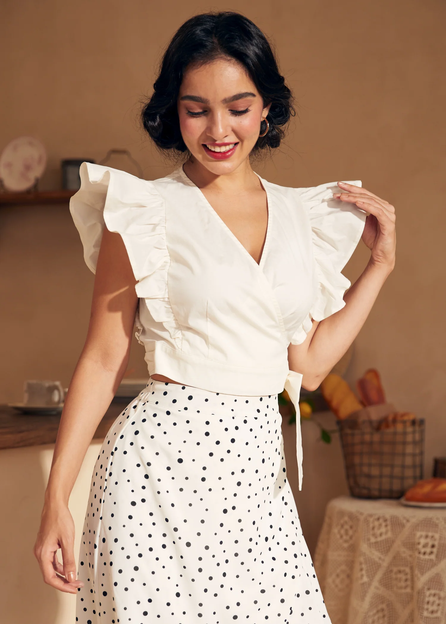 Wrapped in Ruffles Top - Olabens