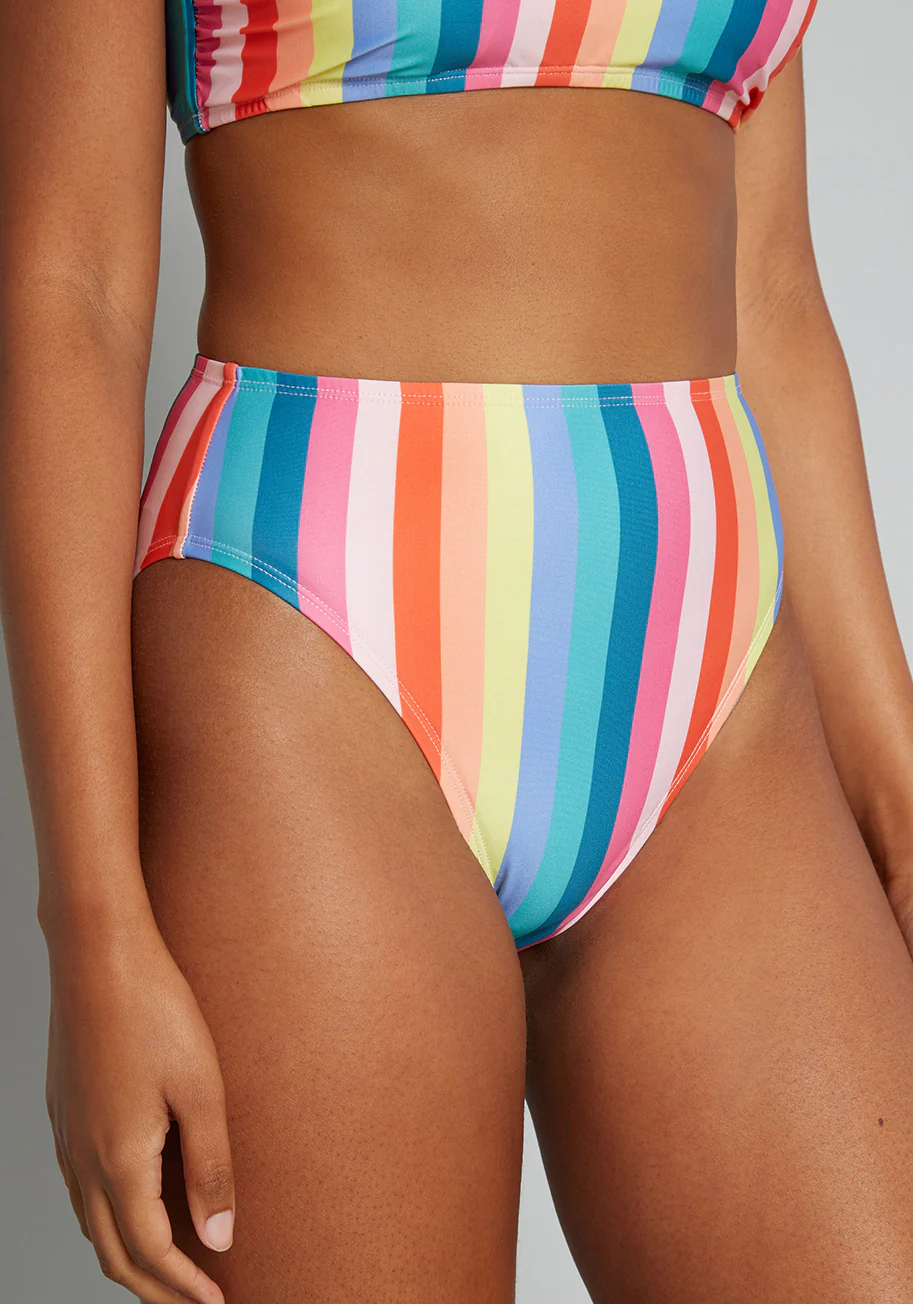 The Franky High-Waisted Bikini Bottom - Olabens