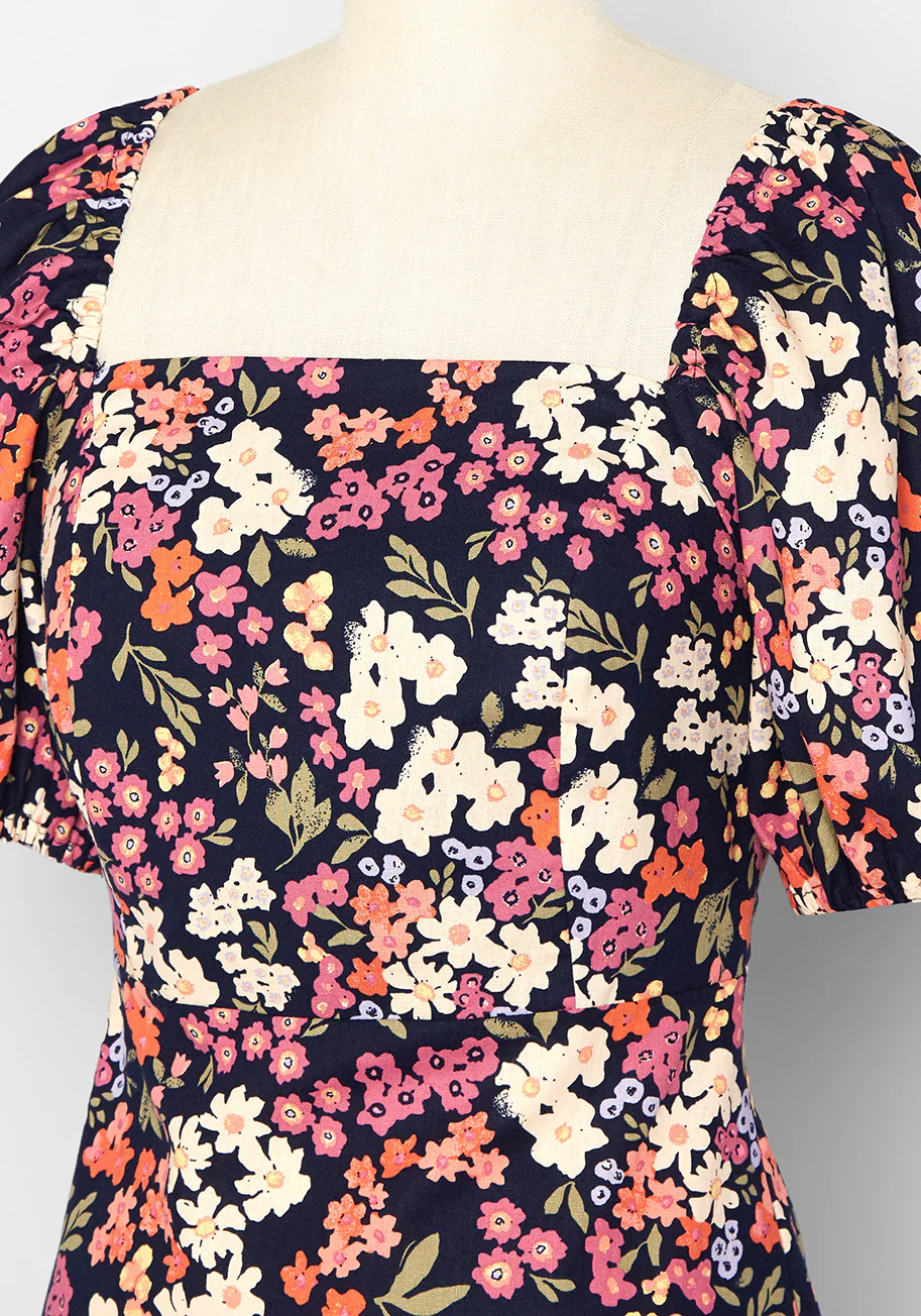 Countryside Sojourn Tiered Midi Dress - Olabens