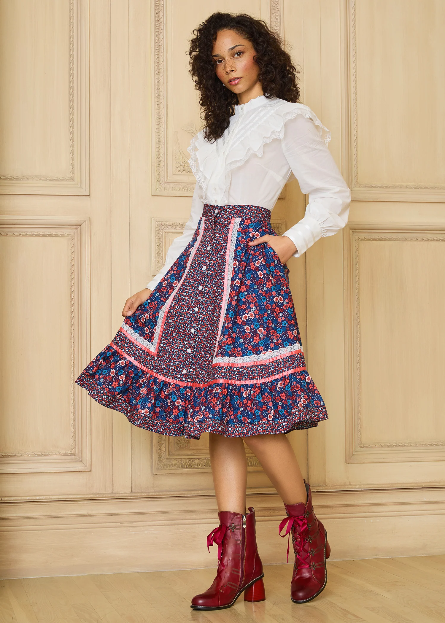 GUNNE SAX for Isnyt's Isabella Midi Skirt - Olabens