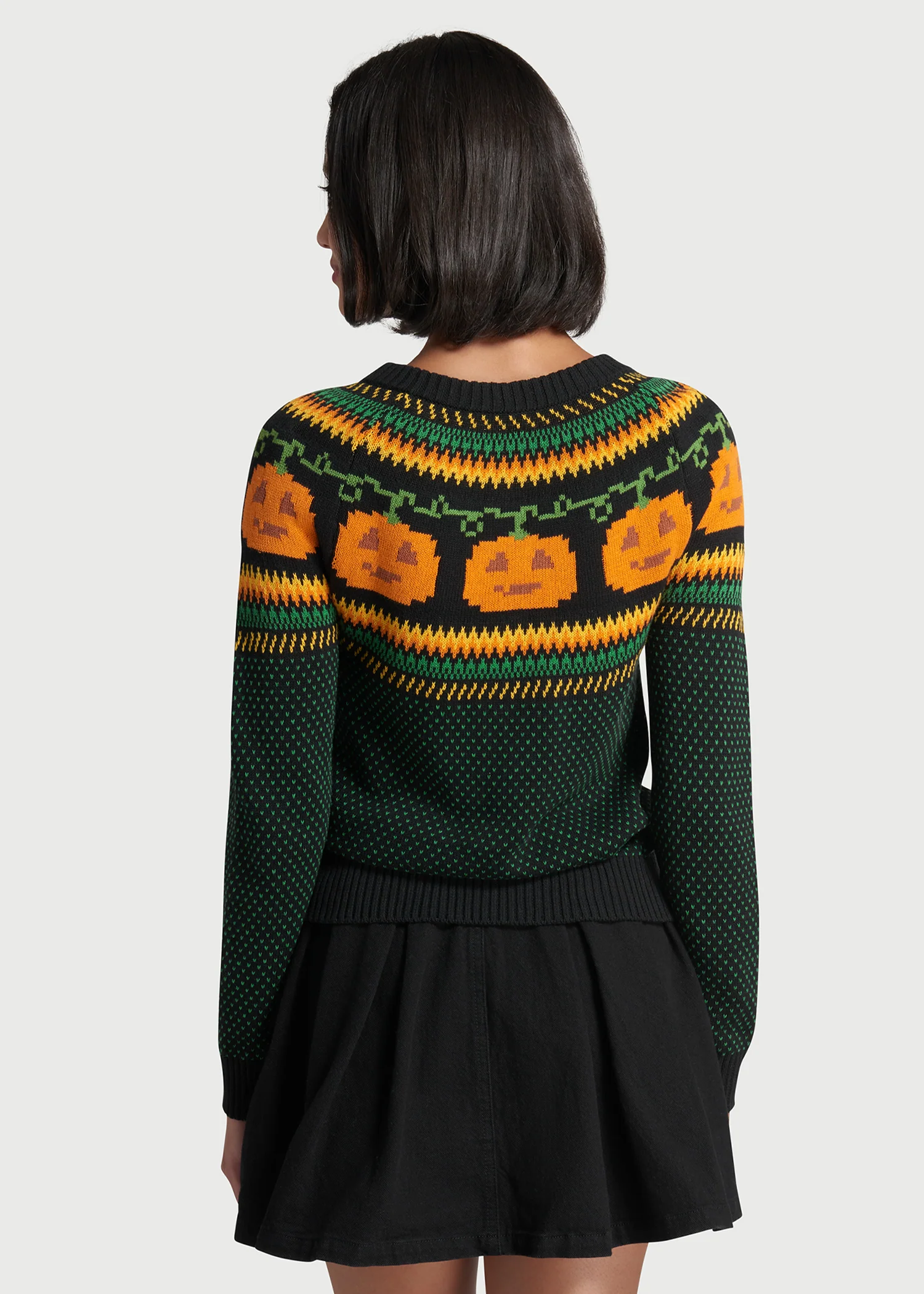 Give 'Em Pumpkin To Talk About Fair Isle Cardigan - Olabens