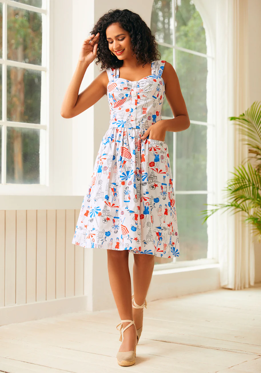 Ocean Breeze Midi Skirt - Olabens