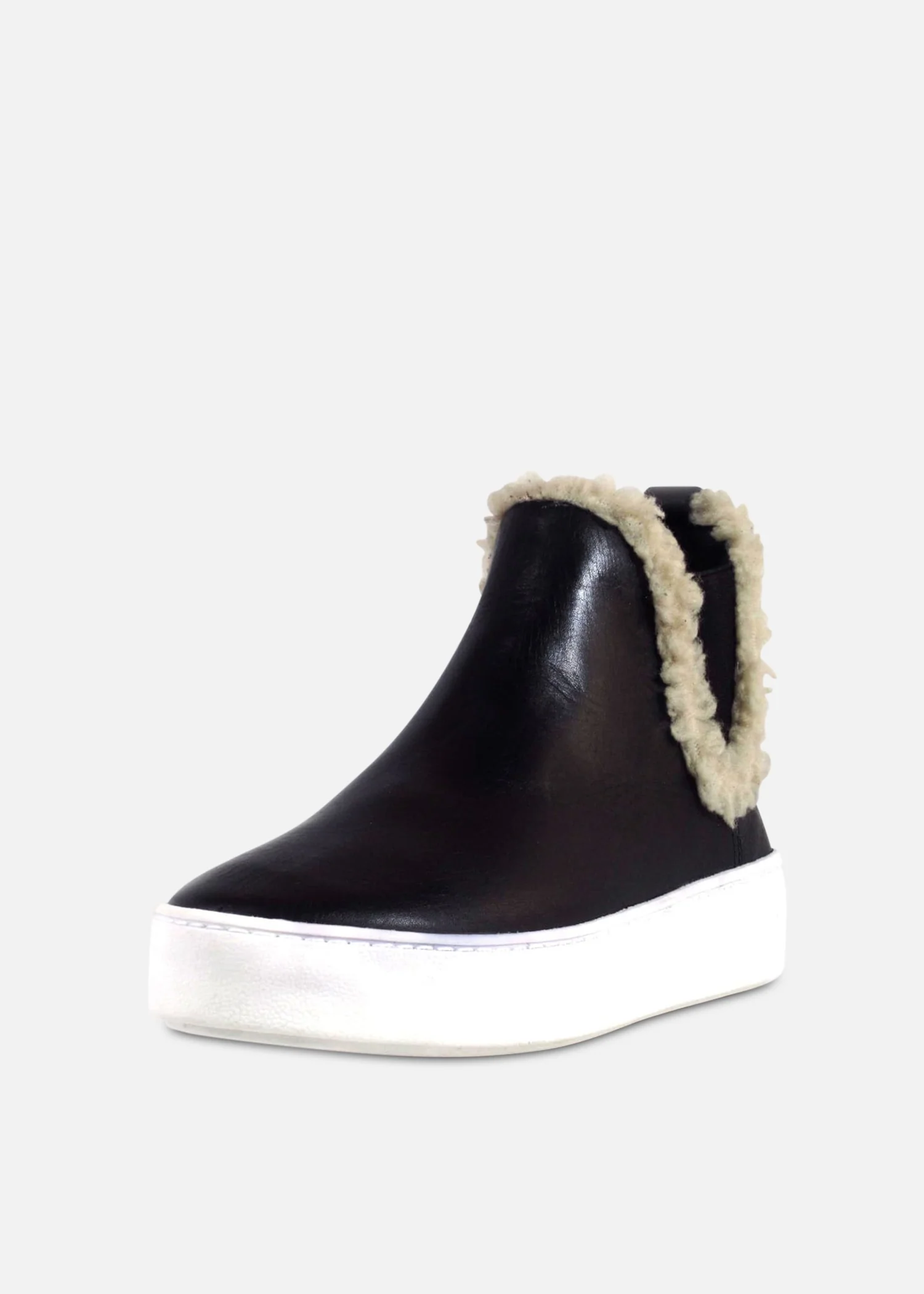 Winston Shearling Detail Sneakers - Olabens