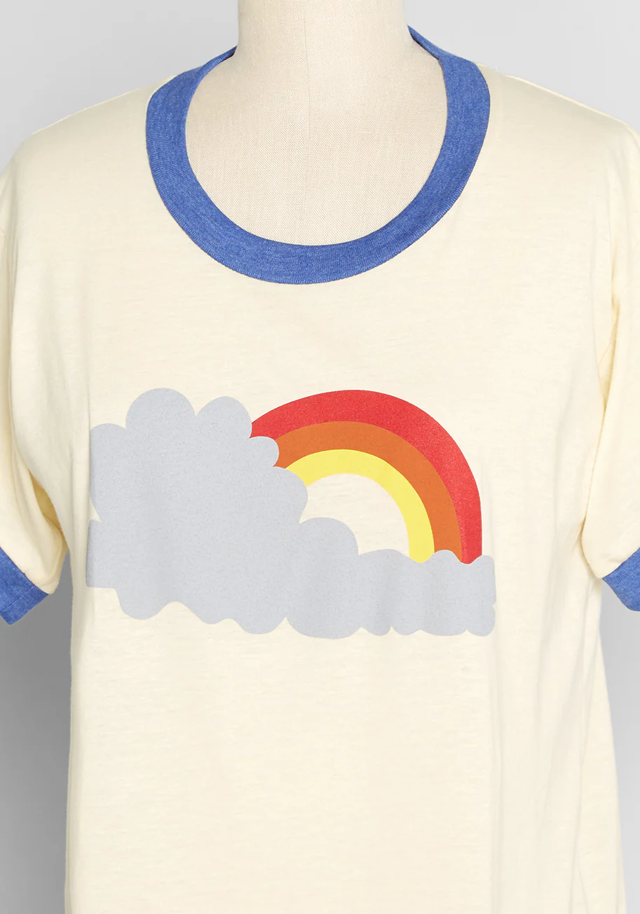 Isnyt x CAMP Collection Shady Rainbow Graphic Ringer Tee - Olabens