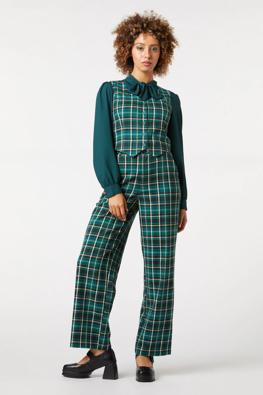 Amber Check Vest - Olabens