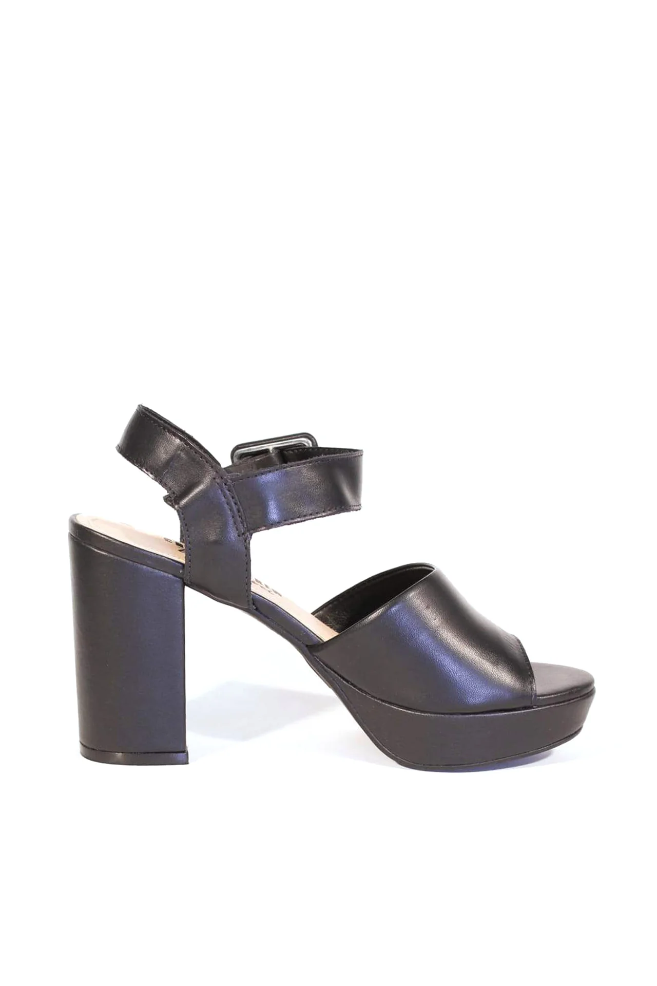Rose Leather Platform Heels - Olabens
