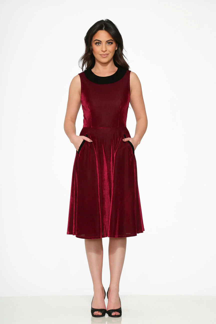 Purple Kurtroy with Black Collor Swing Dress - Olabens