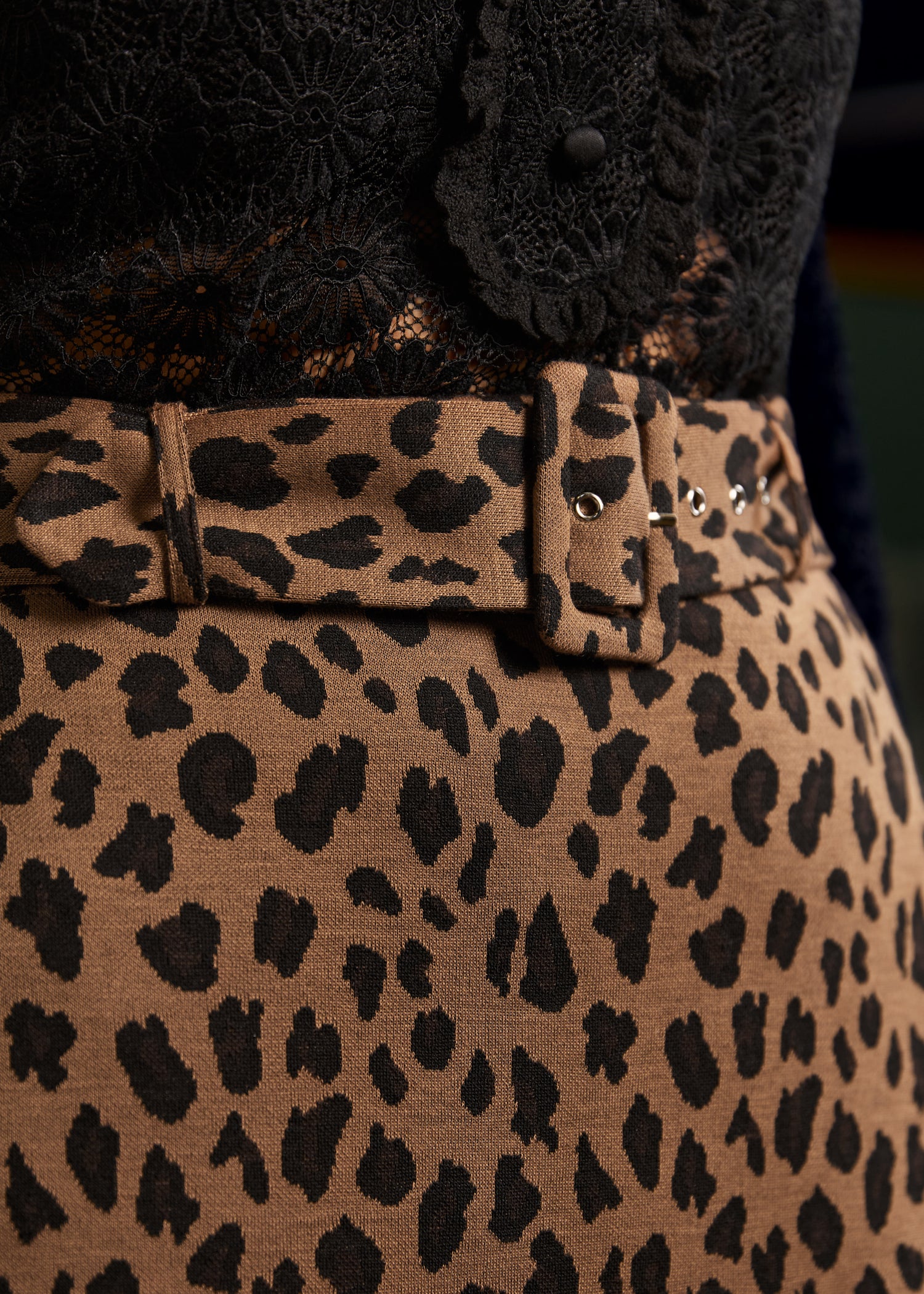 Oldie But a Goodie Belted Midi Pencil Skirt - Olabens
