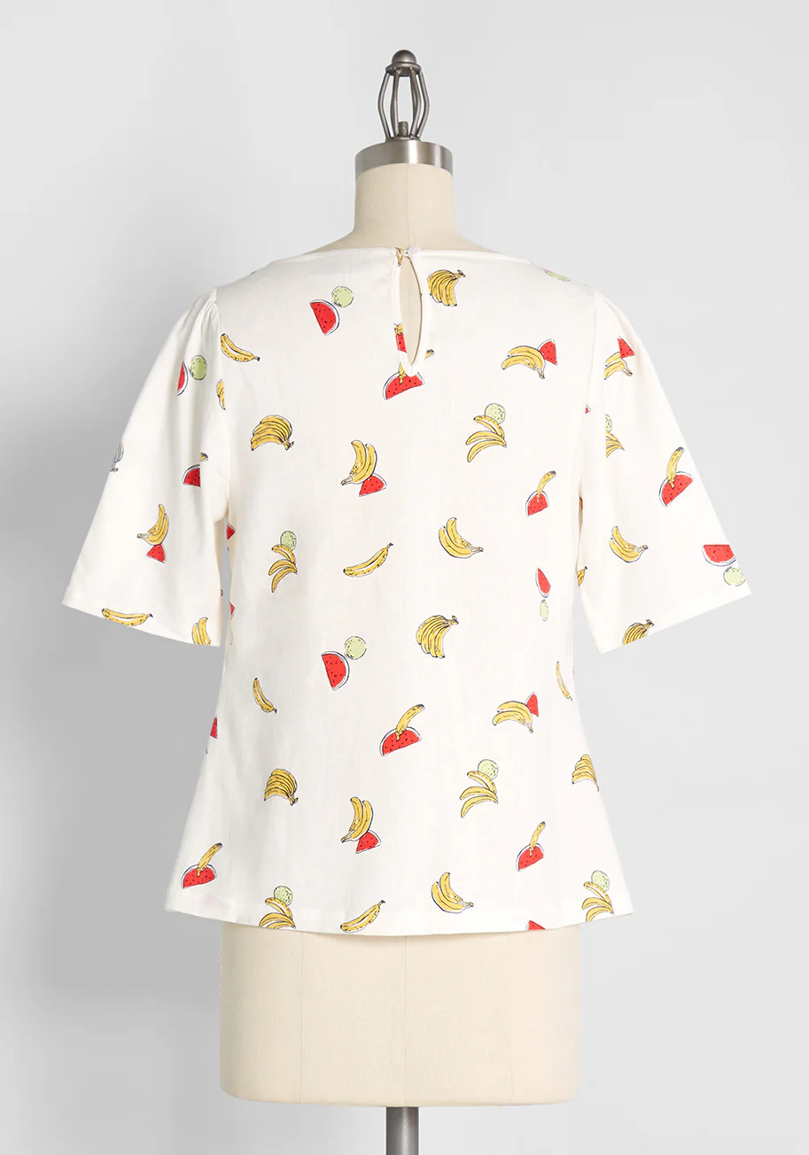 Pack a Picnic Tie-Front Top - Olabens