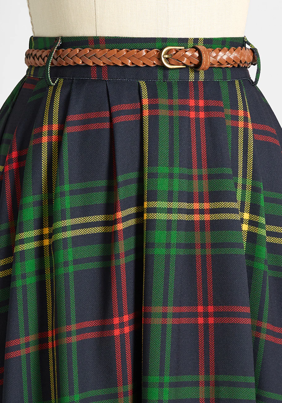 Breathtaking Tiger Lilies Midi Skirt - Olabens