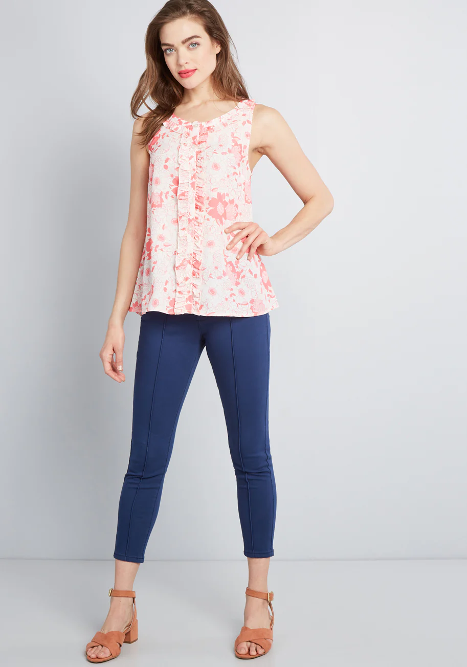 Bit of Frill Sleeveless Blouse - Olabens