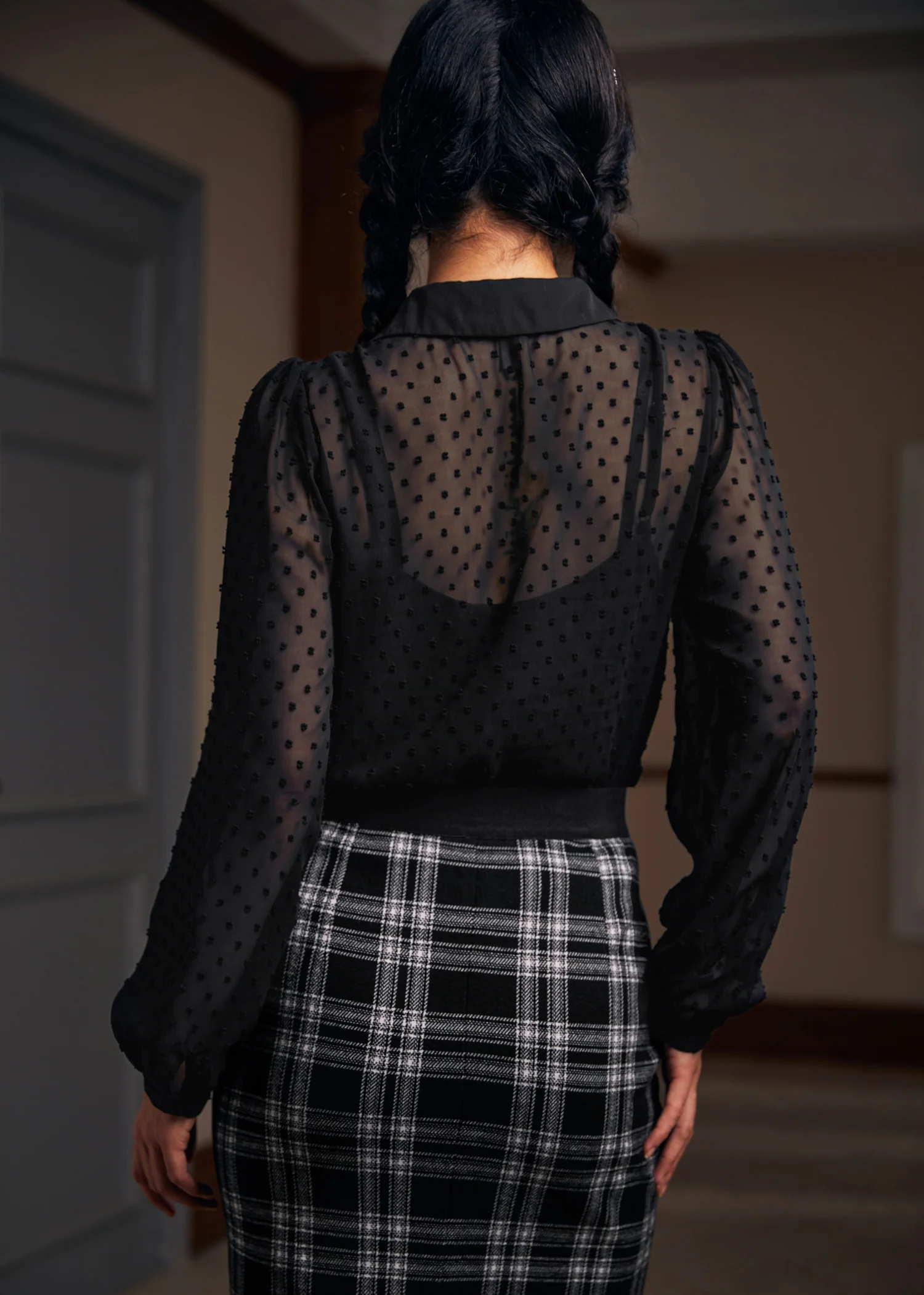 More Mulled Wine Collared Blouse - Olabens