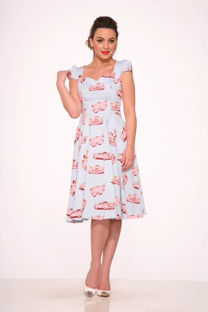 Car Hop Swing Dress - Olabens