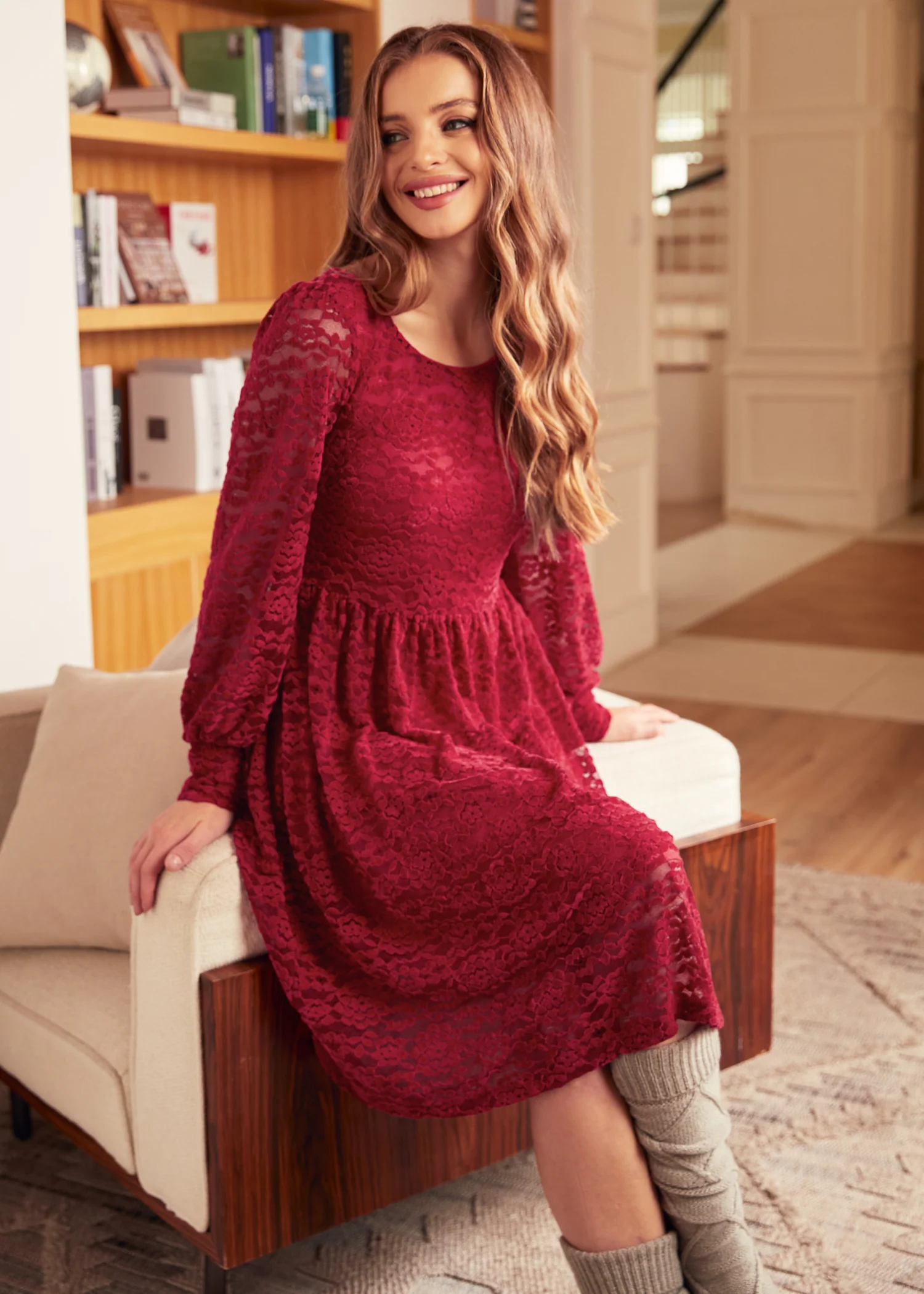 Dazzling in the Discotheque Turtleneck Dress - Olabens