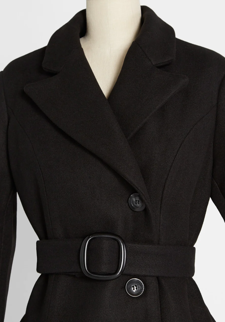 All Wrapped Up Belted Jacket - Olabens