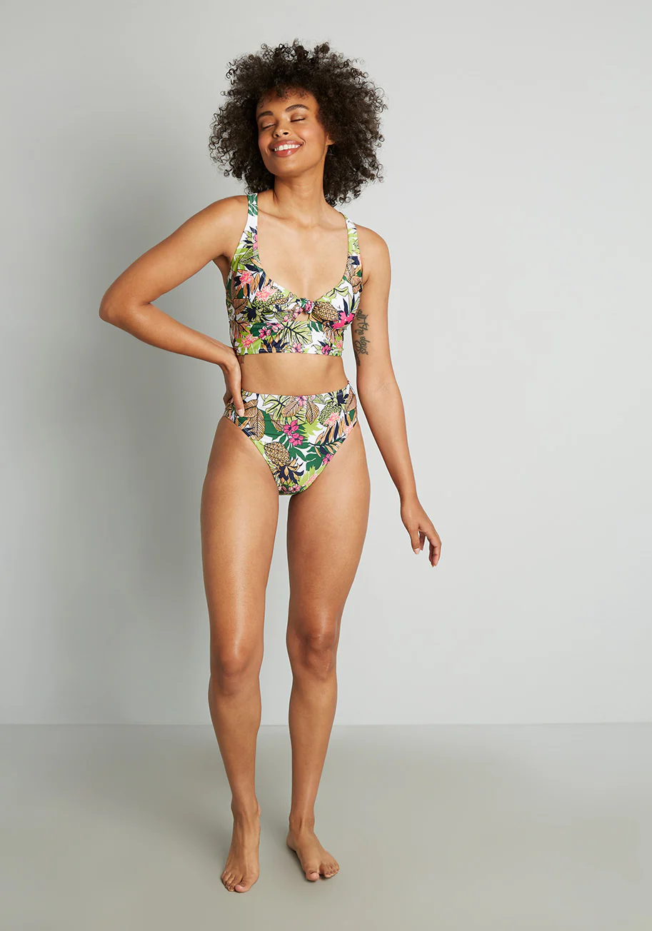 The Franky High-Waisted Bikini Bottom - Olabens
