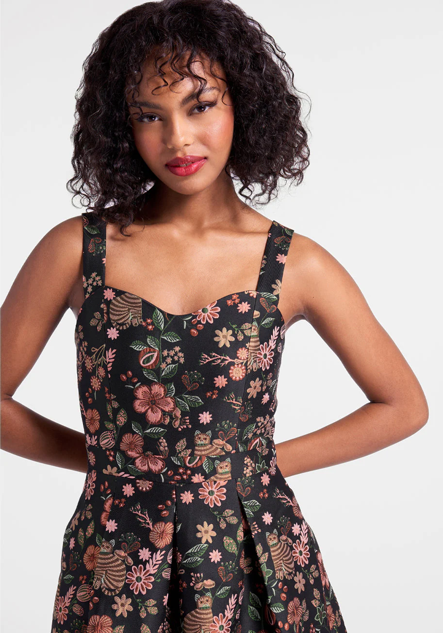 Dash of Decadence Fit And Flare Dress - Olabens