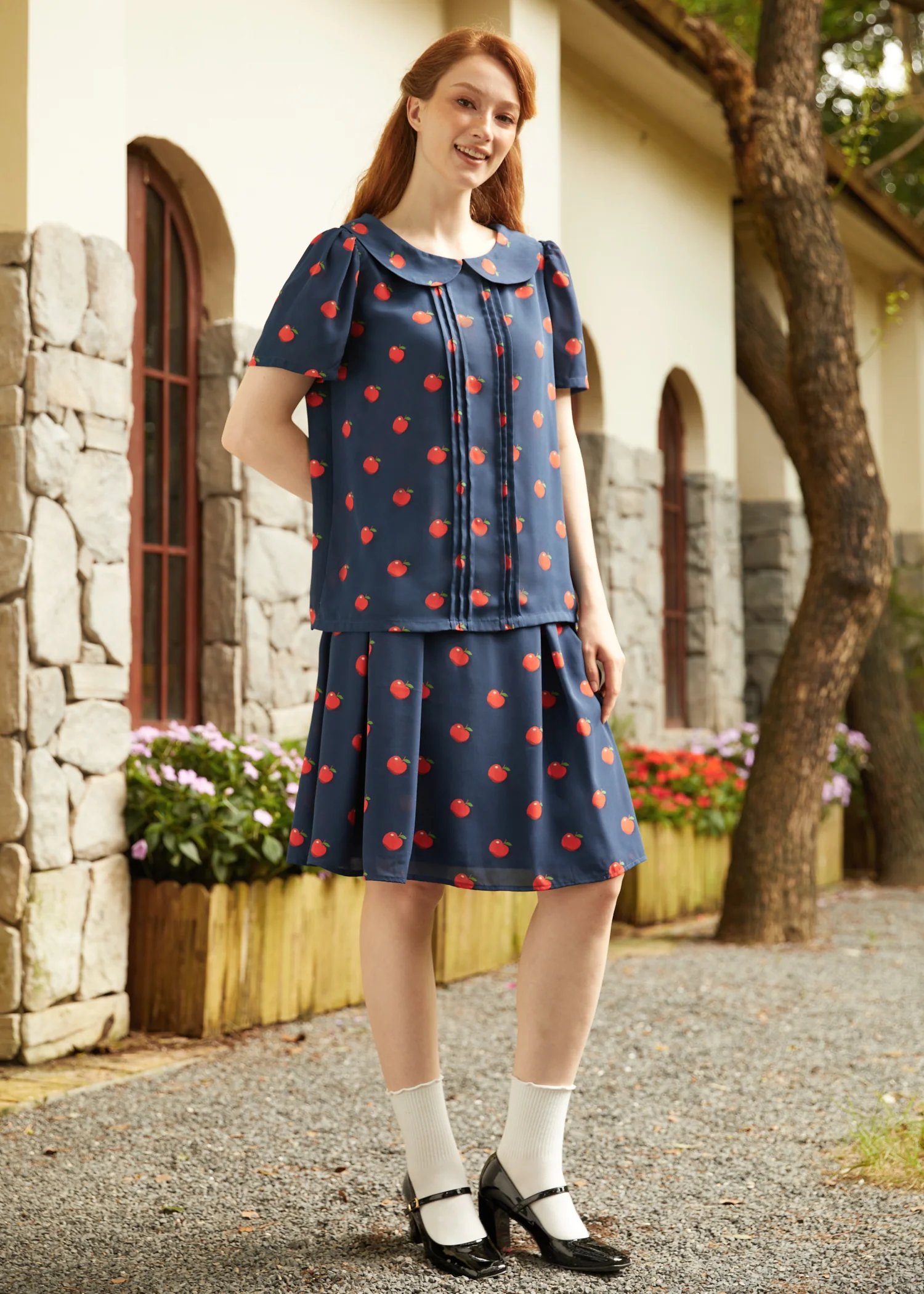 At the Sock Hop Collar Blouse - Olabens