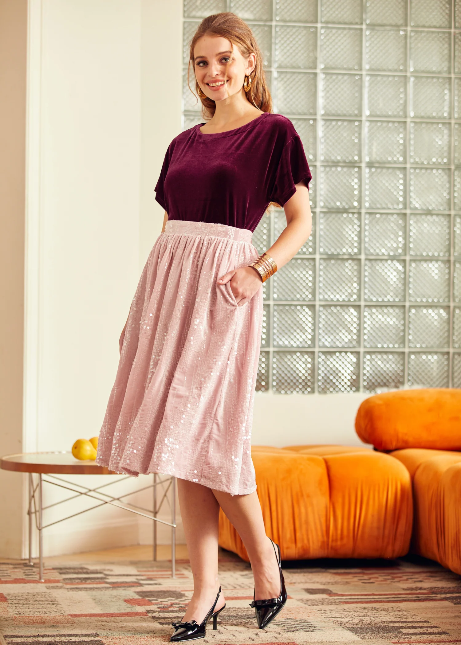 Blush of Dawn Dirndl Skirt - Olabens