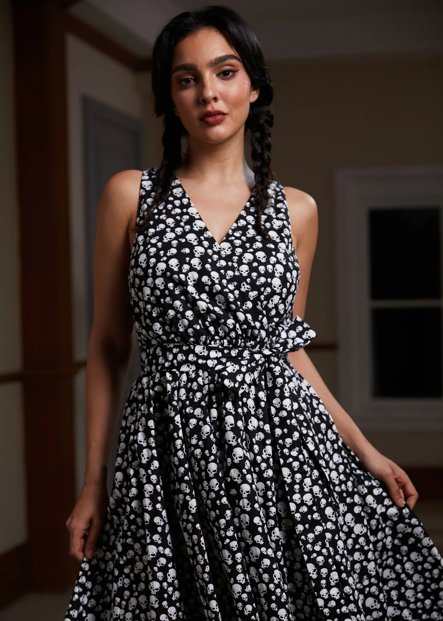 Instant Energy Faux-Wrap Dress - Olabens