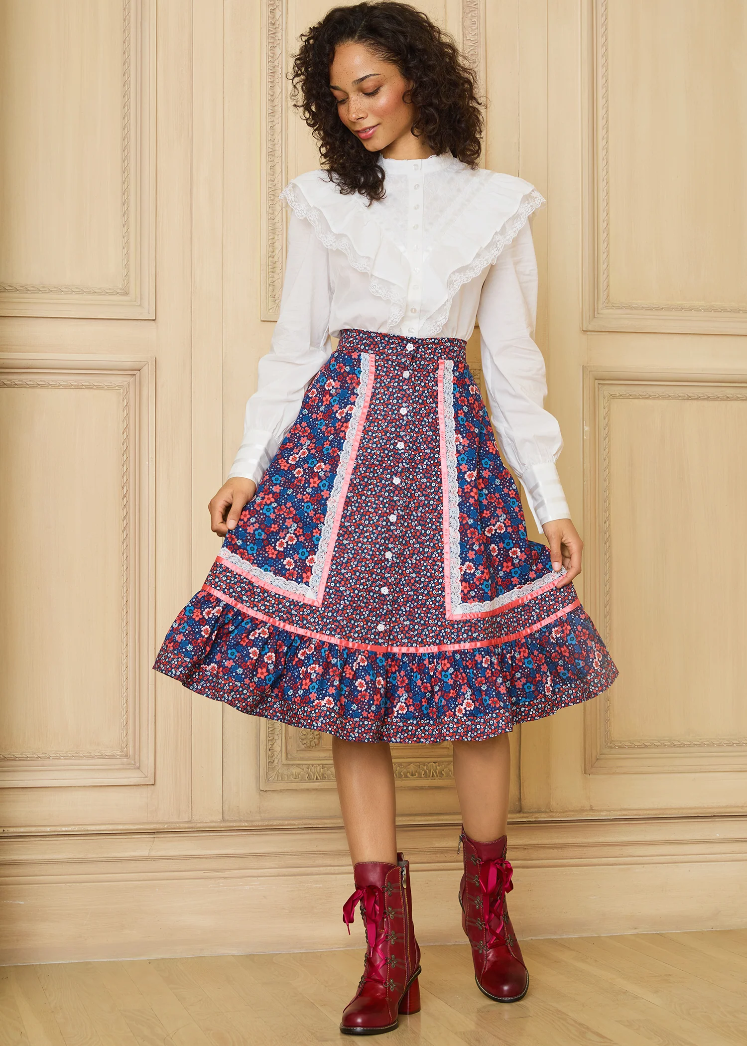 GUNNE SAX for Isnyt's Isabella Midi Skirt - Olabens
