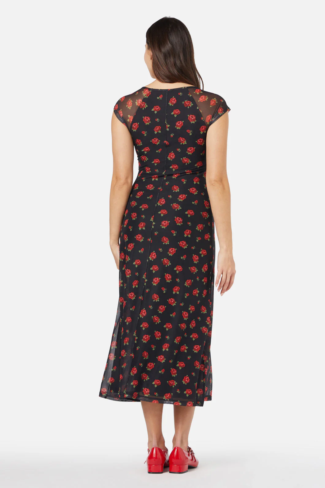 Baby Roses Mesh Dress - Olabens
