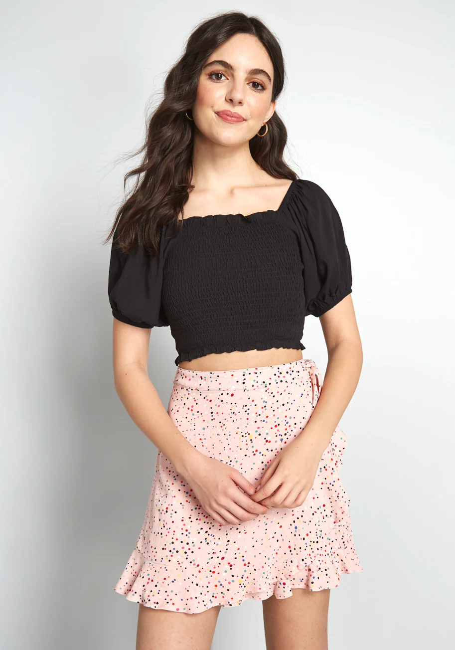 Isnyt x Collectif Talking Smock Crop Top - Olabens