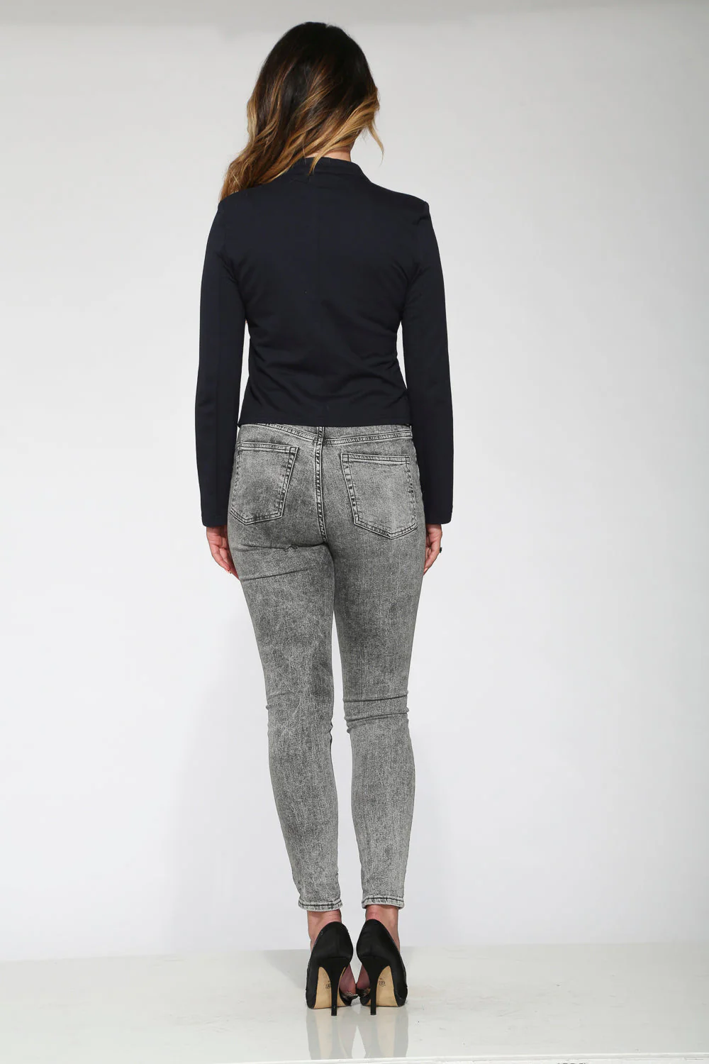 Navy Blue Military Jacket - Olabens