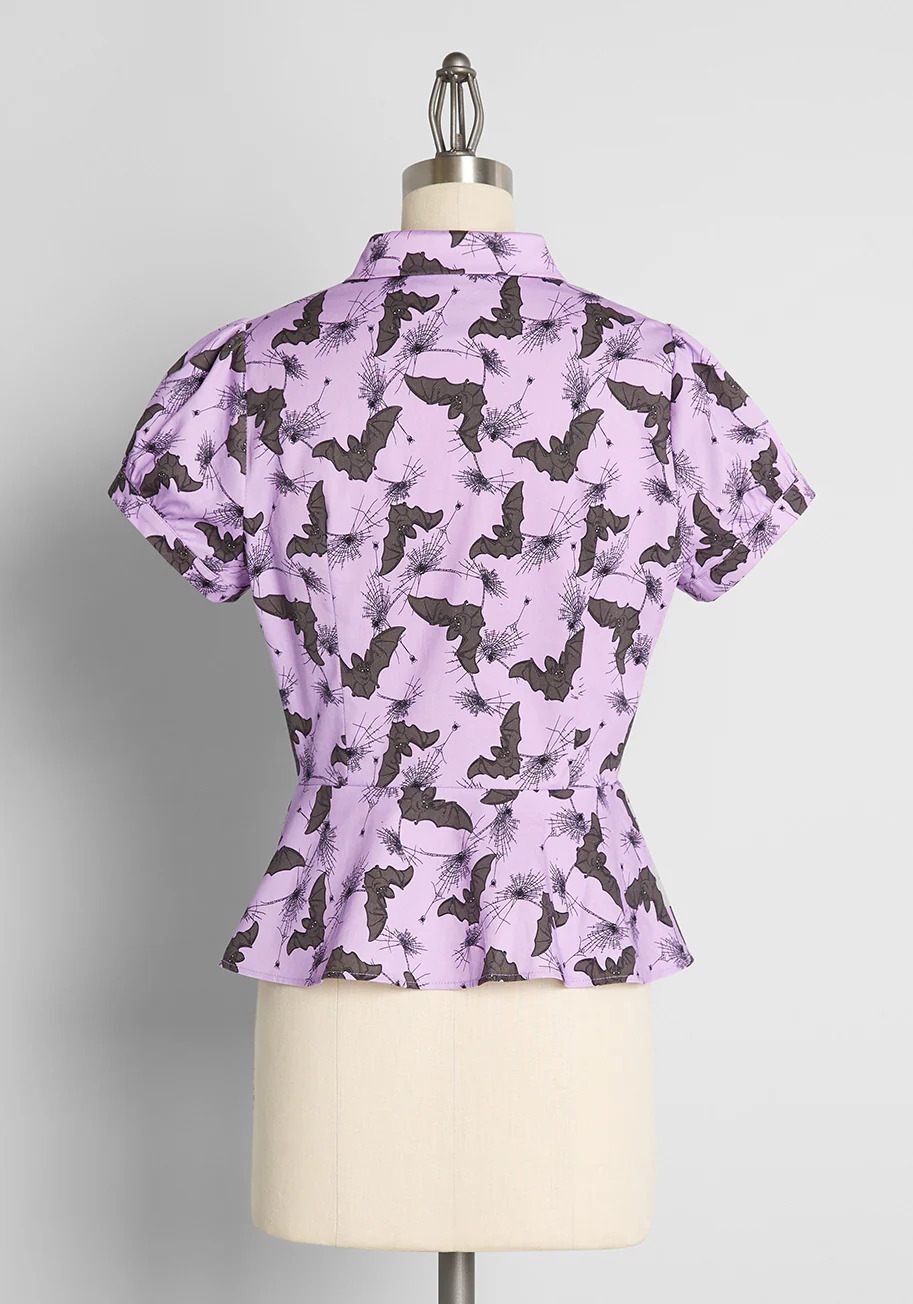 Isnyt x Collectif Feeling 'Scary' Happy Blouse - Olabens