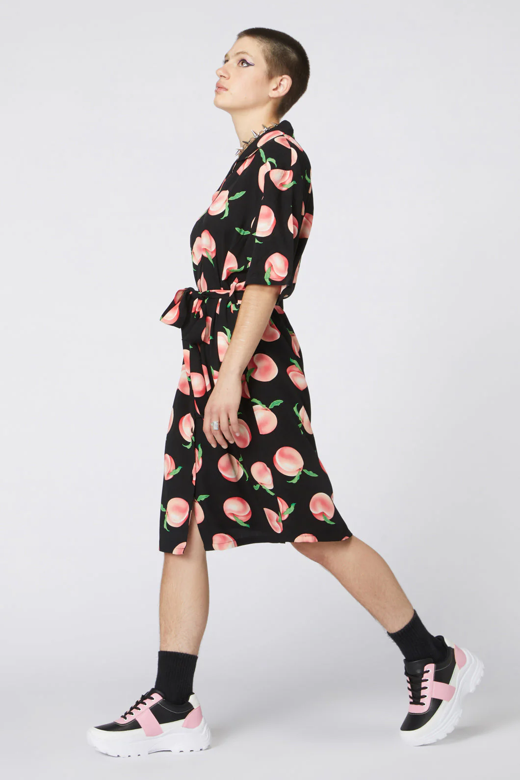 Peachy Viscose Shirt Dress - Olabens