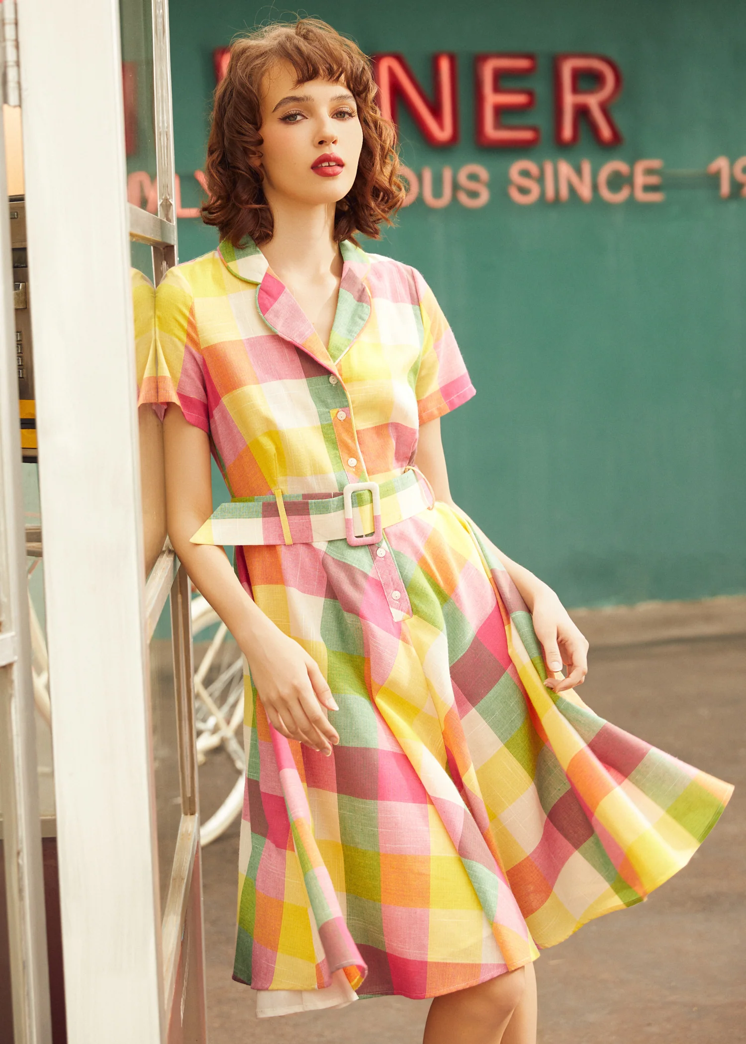 The Soda Fountain Sweetheart Dress - Olabens